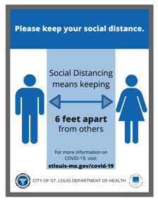 You probably saw a few of these printed COVID-19 signs posted around St. Louis, MO. 